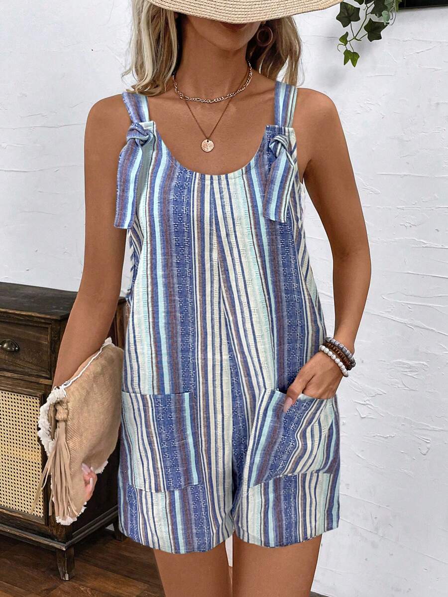Breezy | Casual Striped Romper