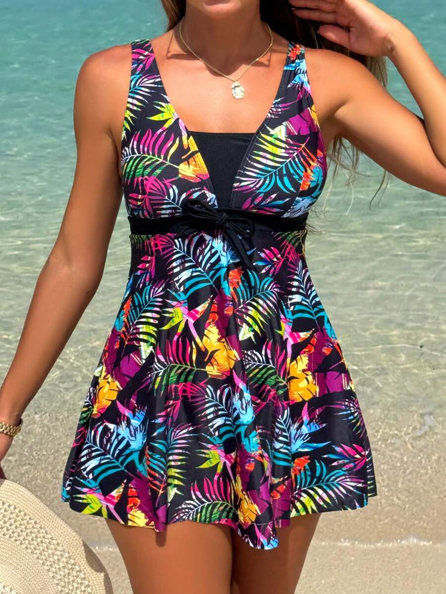 Kaimana | Tropical Print Tankini Set