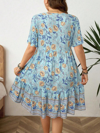 Luna | Floral Plus Size Dress