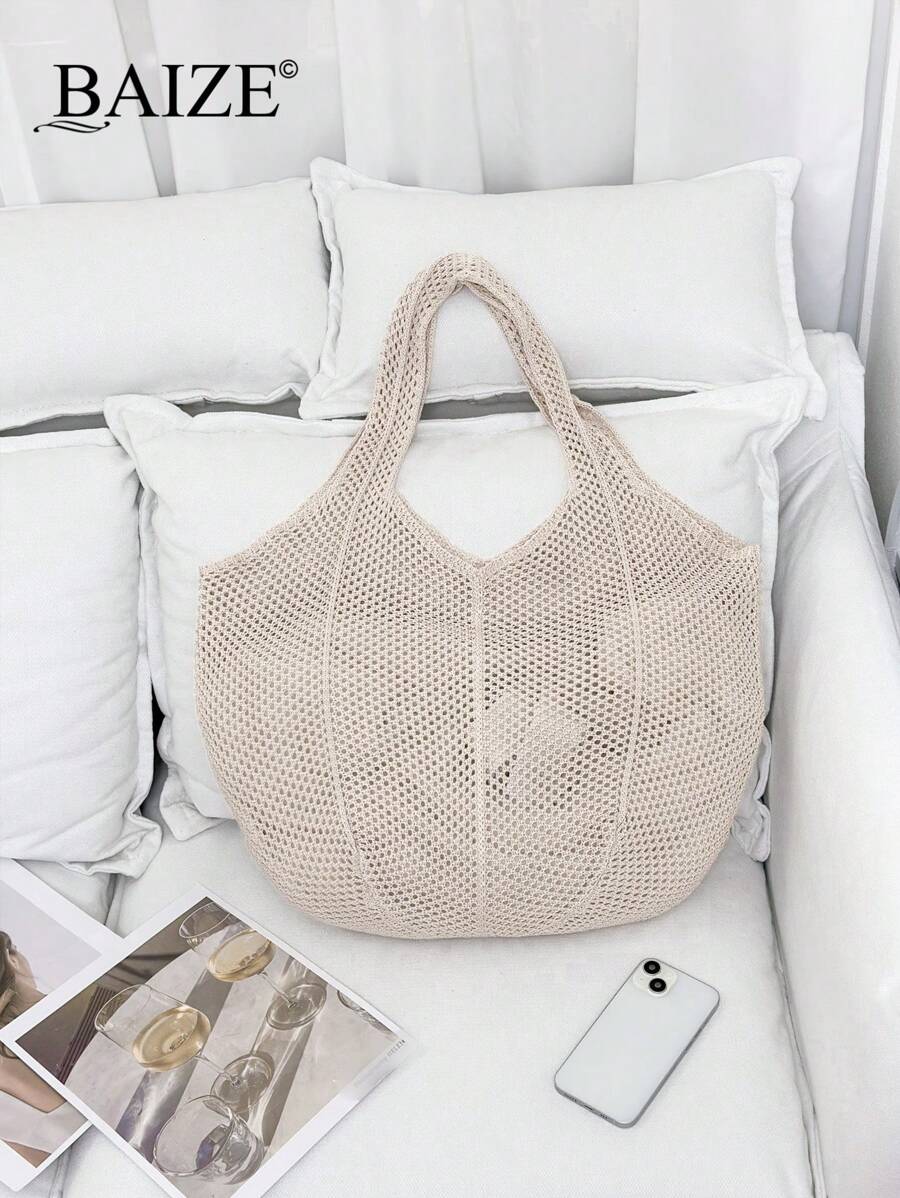 Breezy | Woven Beach Tote Bag