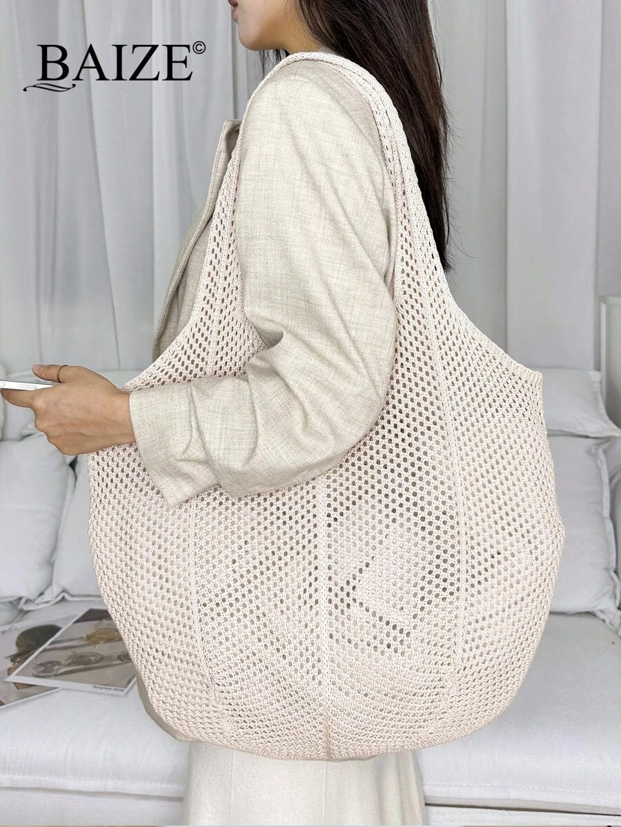 Breezy | Woven Beach Tote Bag