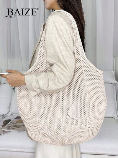 Breezy | Woven Beach Tote Bag