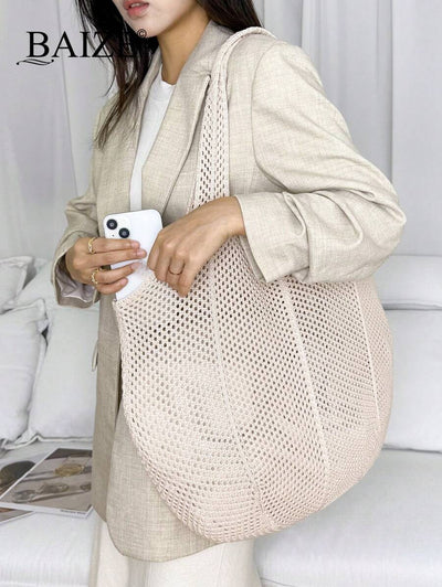 Breezy | Woven Beach Tote Bag