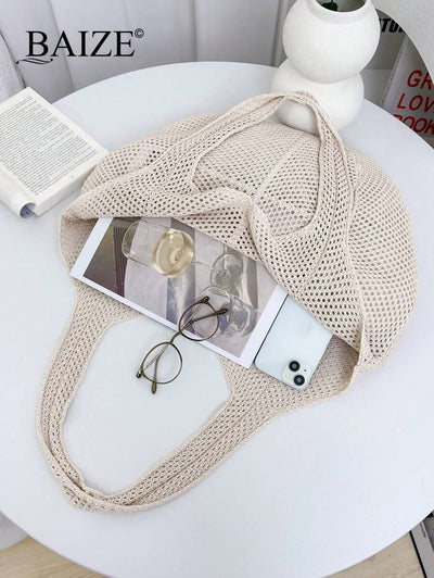 Breezy | Woven Beach Tote Bag