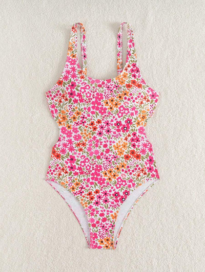 Mira | Floral Square Neck Swimsuit
