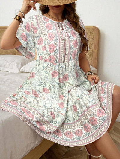 Luna | Floral Plus Size Dress