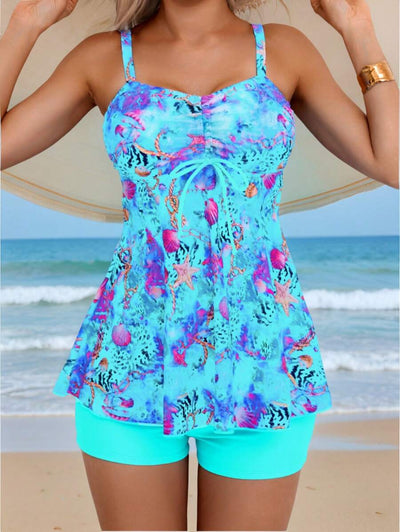 Coastal | Printed Tank & Bikini Set