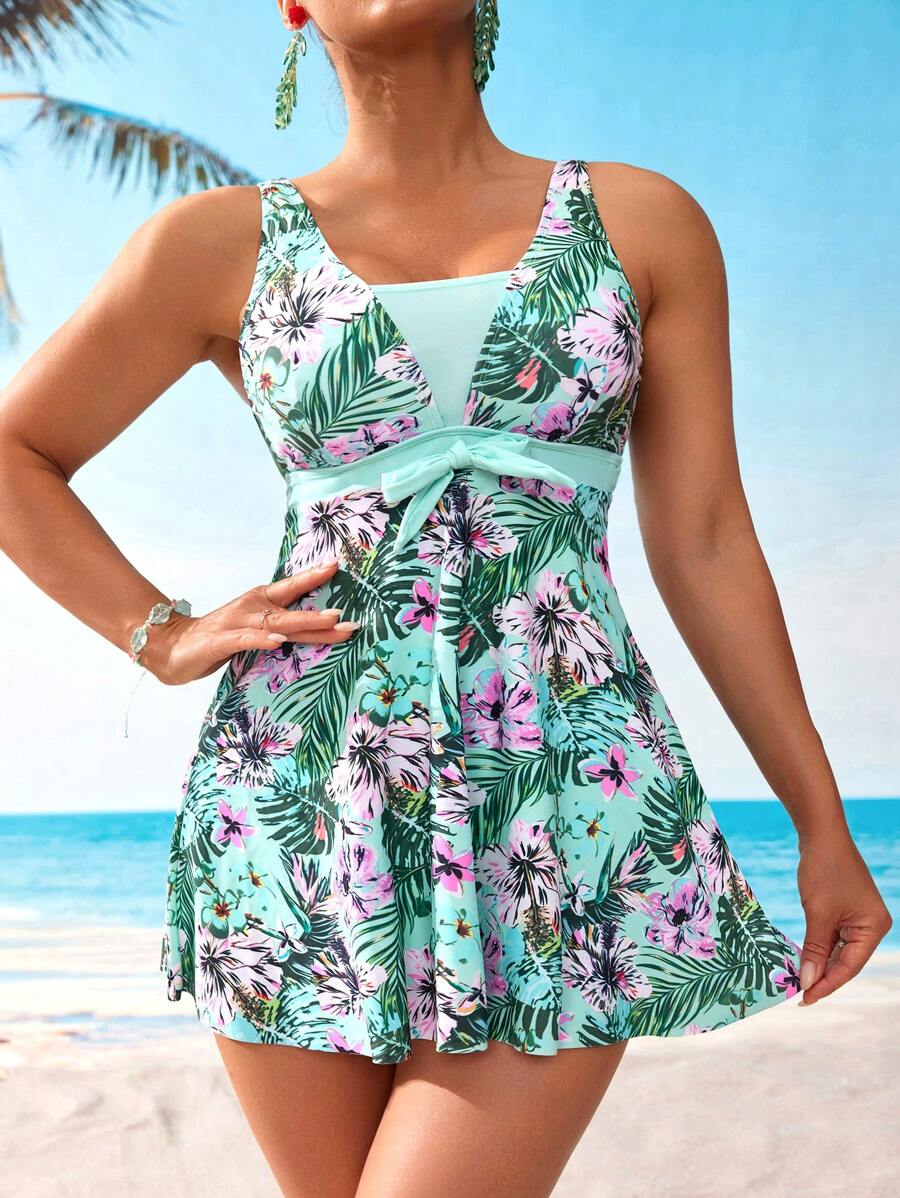 Kaimana | Tropical Print Tankini Set