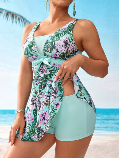 Kaimana | Tropical Print Tankini Set