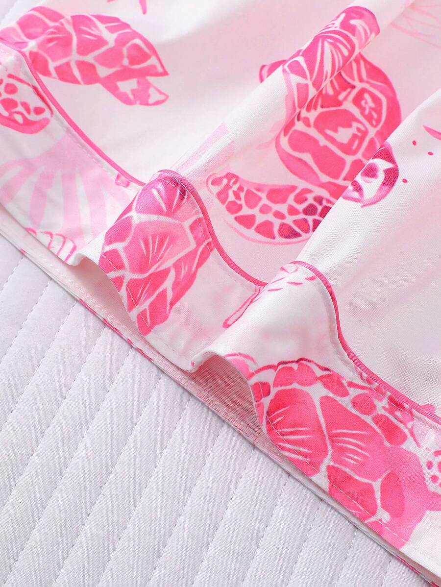 Coral | Ocean Turtle Pajama Set