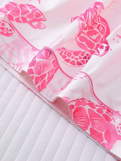 Coral | Ocean Turtle Pajama Set