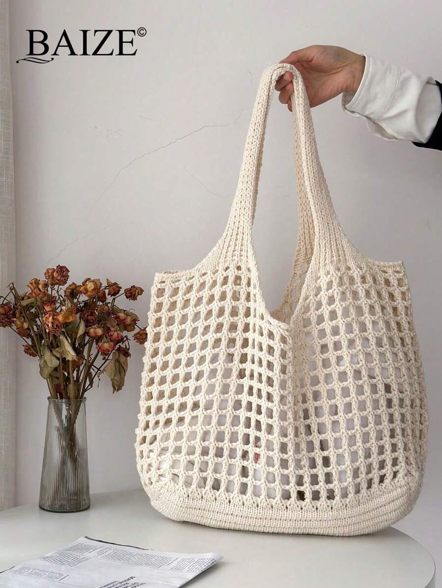 Breezy | Woven Beach Tote Bag