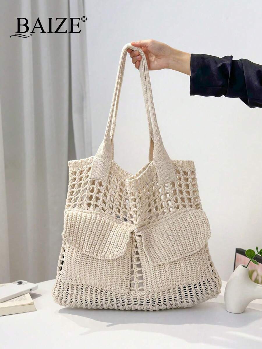 Breezy | Woven Beach Tote Bag