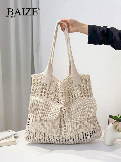 Breezy | Woven Beach Tote Bag