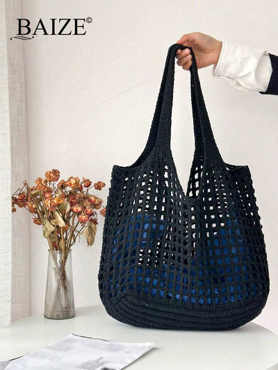 Breezy | Woven Beach Tote Bag