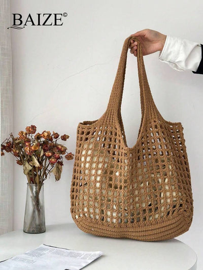 Breezy | Woven Beach Tote Bag