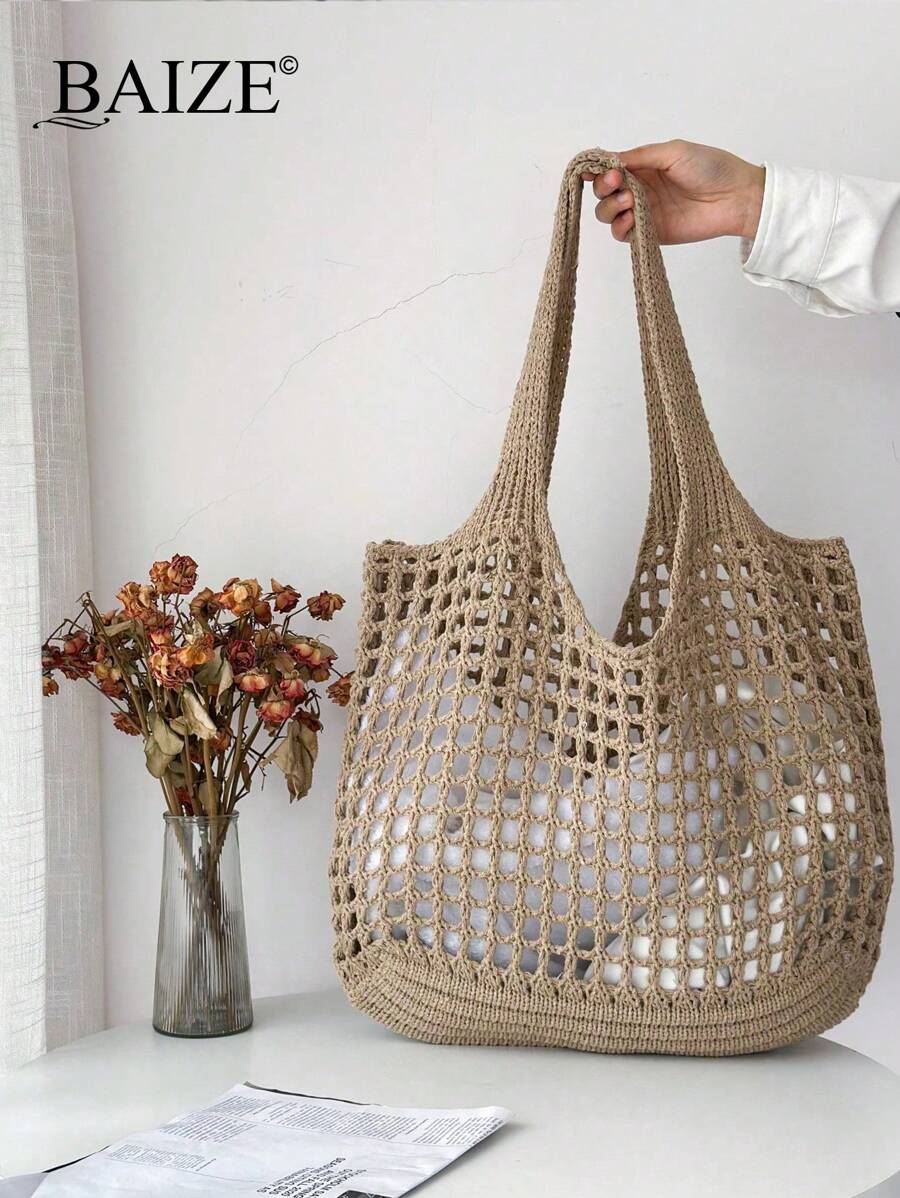 Breezy | Woven Beach Tote Bag