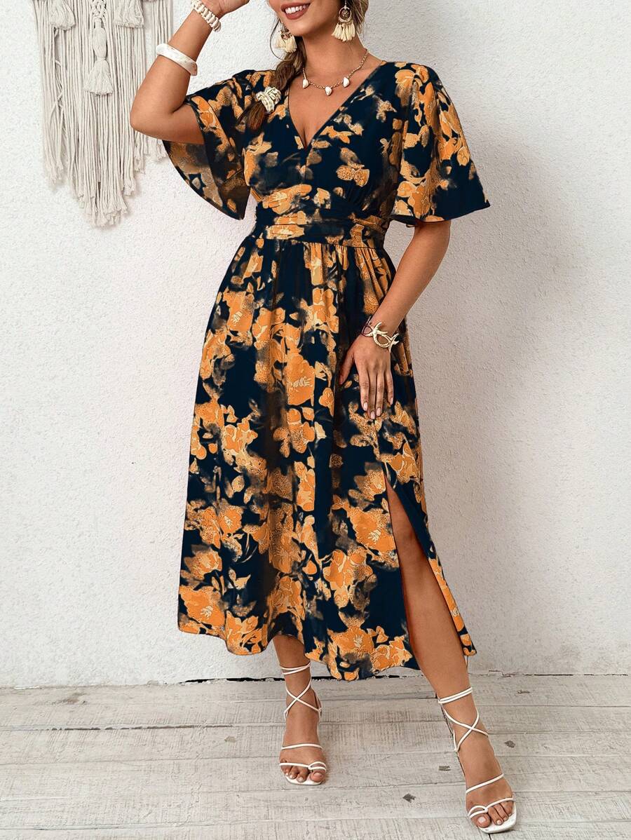 Emery | Elegant V-Neck Midi Dress