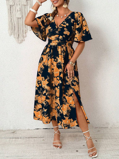 Emery | Elegant V-Neck Midi Dress