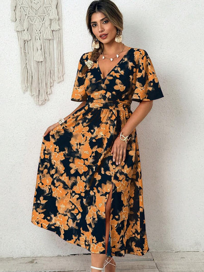 Emery | Elegant V-Neck Midi Dress