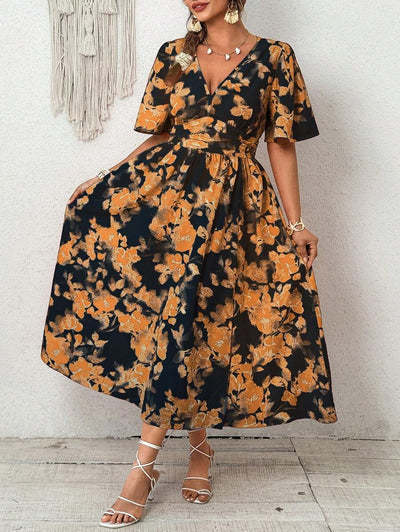 Emery | Elegant V-Neck Midi Dress