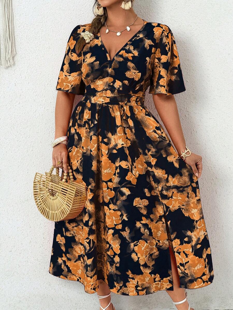 Emery | Elegant V-Neck Midi Dress