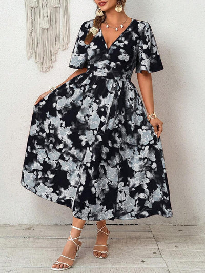 Emery | Elegant V-Neck Midi Dress