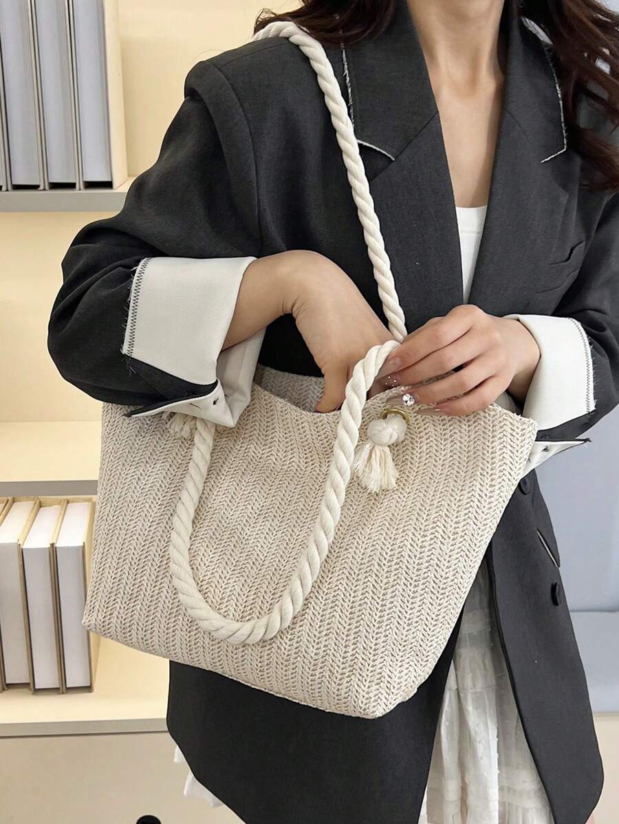 Breezy | Versatile Woven Tote Bag