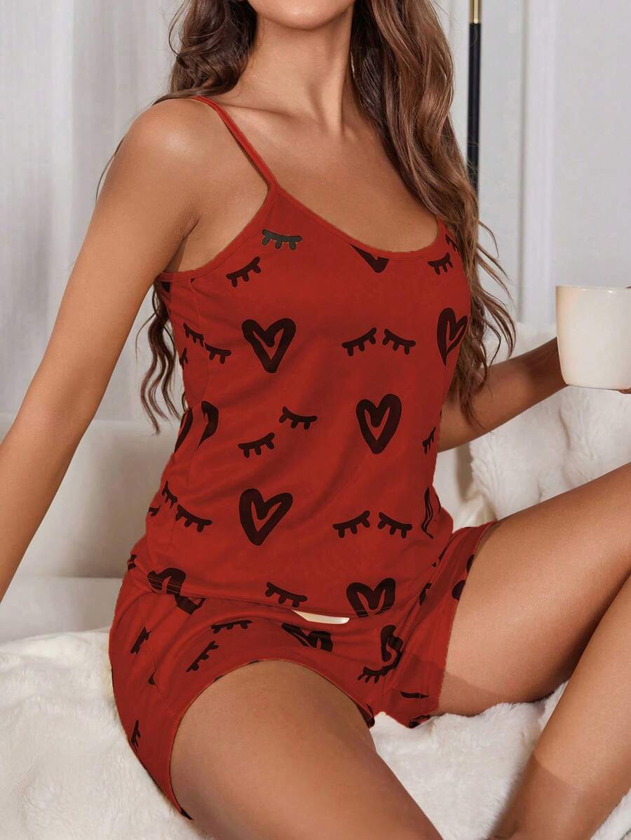 Bella | Heart & Eyelash PJ Set