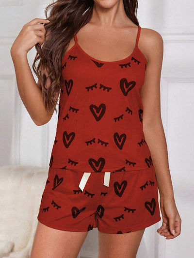 Bella | Heart & Eyelash PJ Set