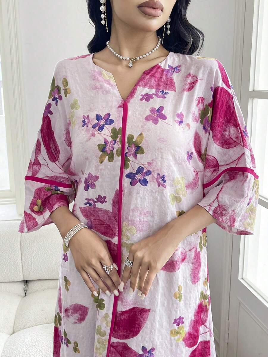 Flora | Floral Print Ruffle Dress