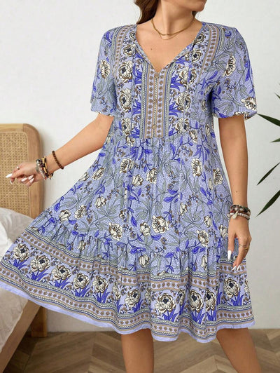 Luna | Boho Floral Sundress