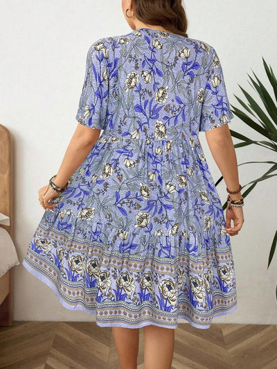 Breezy | Floral Short Sleeve Dress