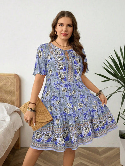 Luna | Floral Plus Size Dress