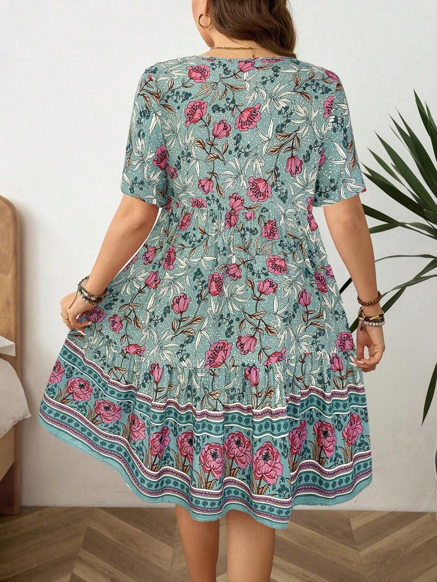 Flora | Plus Size Floral Dress