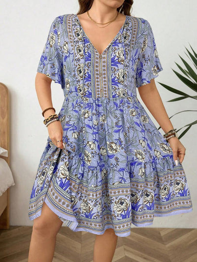 Flora | Plus Size Floral Dress