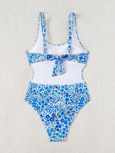 Mira | Floral Square Neck Swimsuit