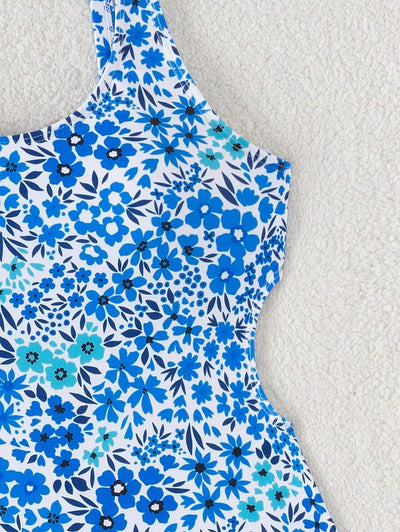 Mira | Floral Square Neck Swimsuit