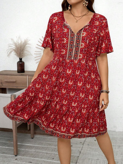 Flora | Plus Size Floral Dress