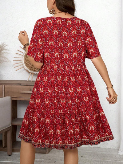 Breezy | Floral Short Sleeve Dress