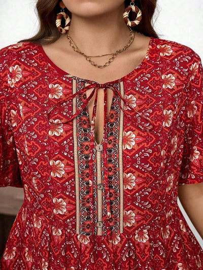 Breezy | Floral Short Sleeve Dress