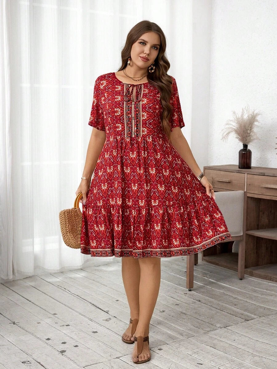 Flora | Plus Size Floral Dress