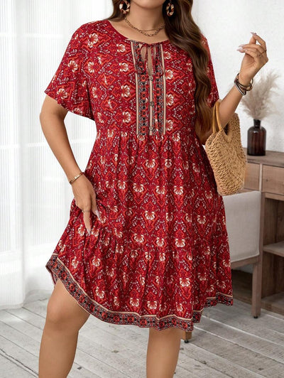 Luna | Floral Plus Size Dress