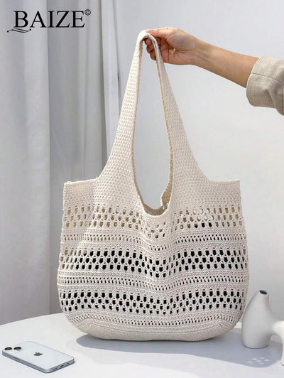 Breezy | Woven Beach Tote Bag