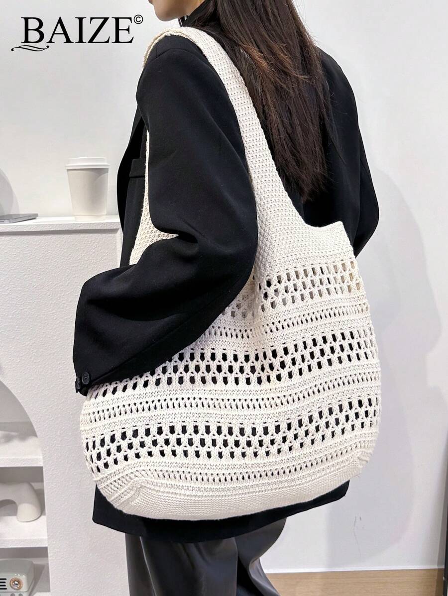 Breezy | Woven Beach Tote Bag