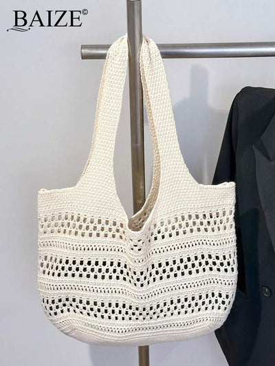 Breezy | Woven Beach Tote Bag