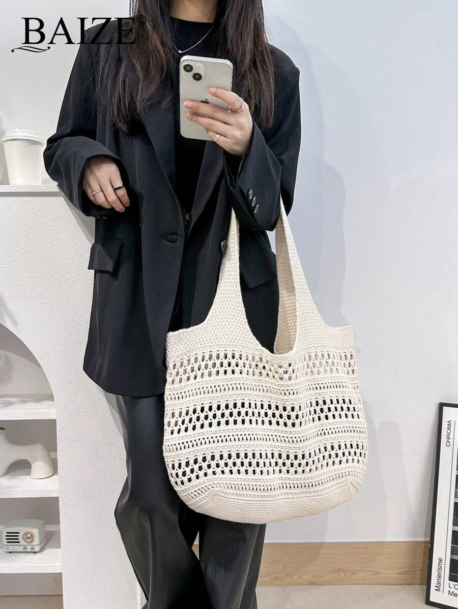 Breezy | Woven Beach Tote Bag