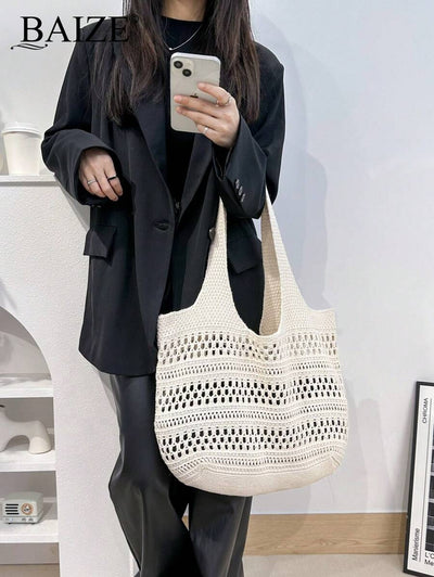 Breezy | Woven Beach Tote Bag