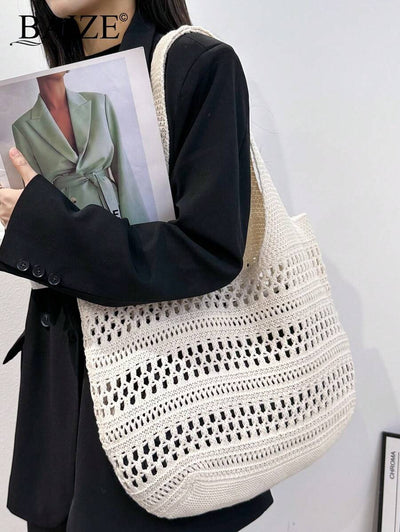 Breezy | Woven Beach Tote Bag