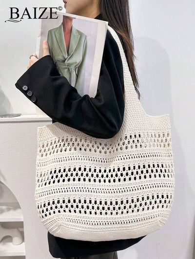 Breezy | Woven Beach Tote Bag
